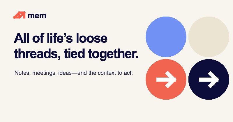 Mem | Notes, meetings, and ideas that stay useful